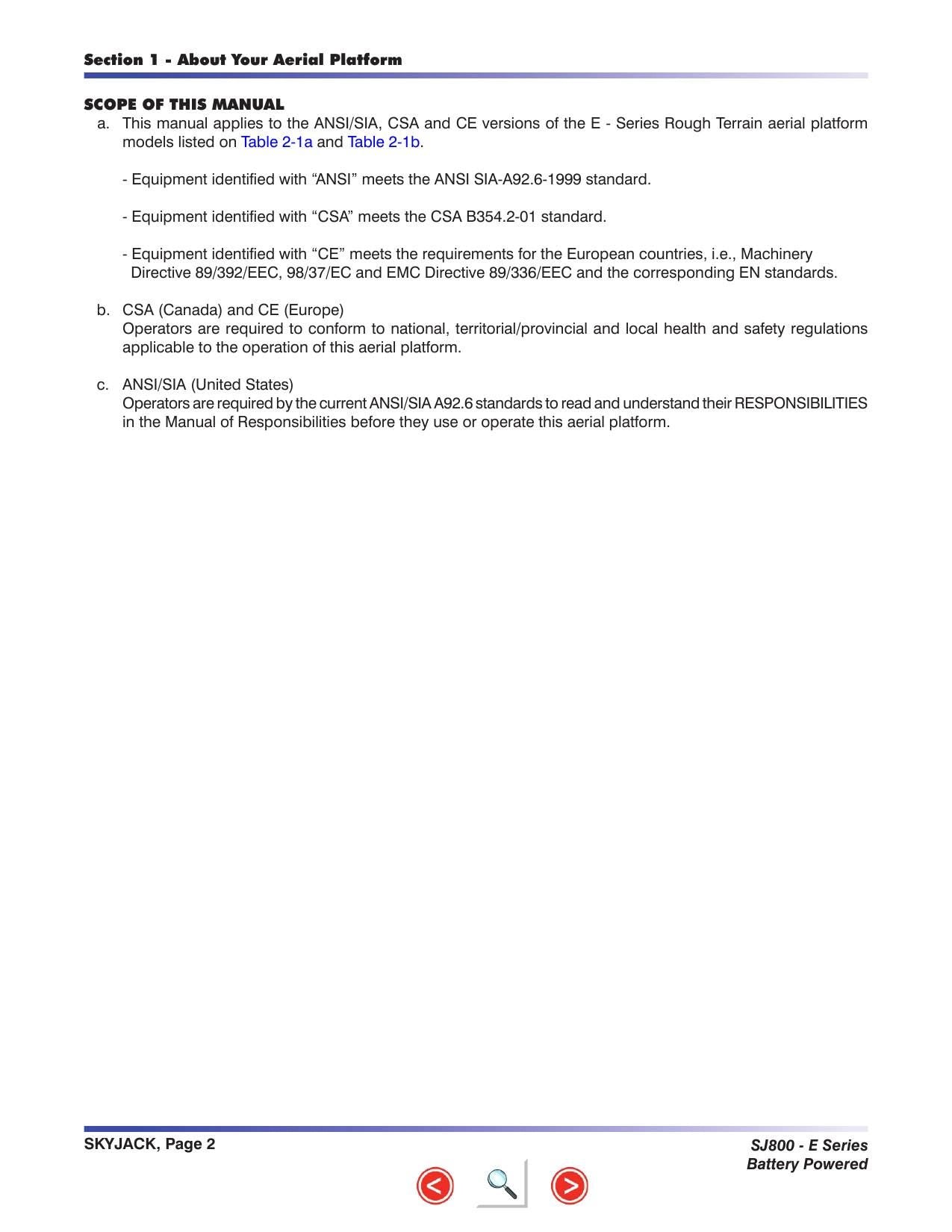Skyjack SJ 8831E 8841E Scissor Lift Maintenance & Parts Manual | 2010-2014 | PDF Instant Download Service Manual | 2010-2014 - sample page 6