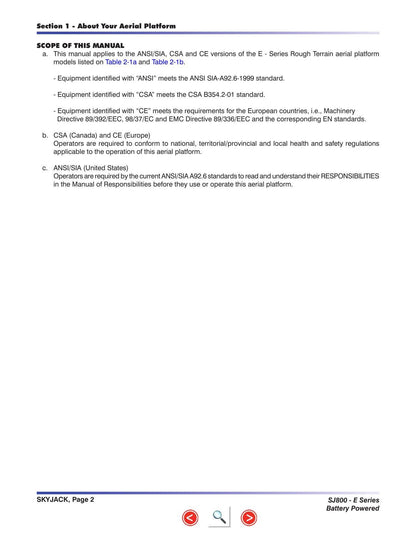 Skyjack SJ 8831E 8841E Scissor Lift Maintenance & Parts Manual | 2010-2014 | PDF Instant Download Service Manual | 2010-2014 - sample page 6