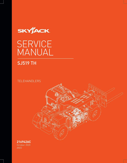 Skyjack SJ519 TH Telehandler Service Manual | 2020-2024 - sample page 2