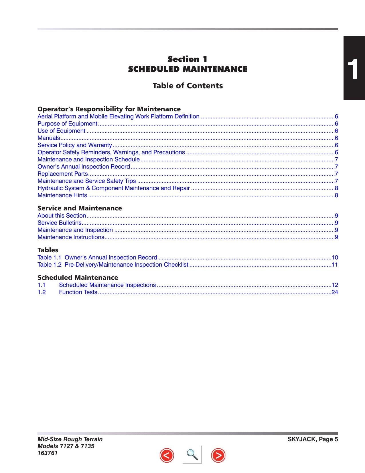 Skyjack SJ7127 SJ7135 RT Scissor Lift Service Manual | 2015-2019 - sample page 8