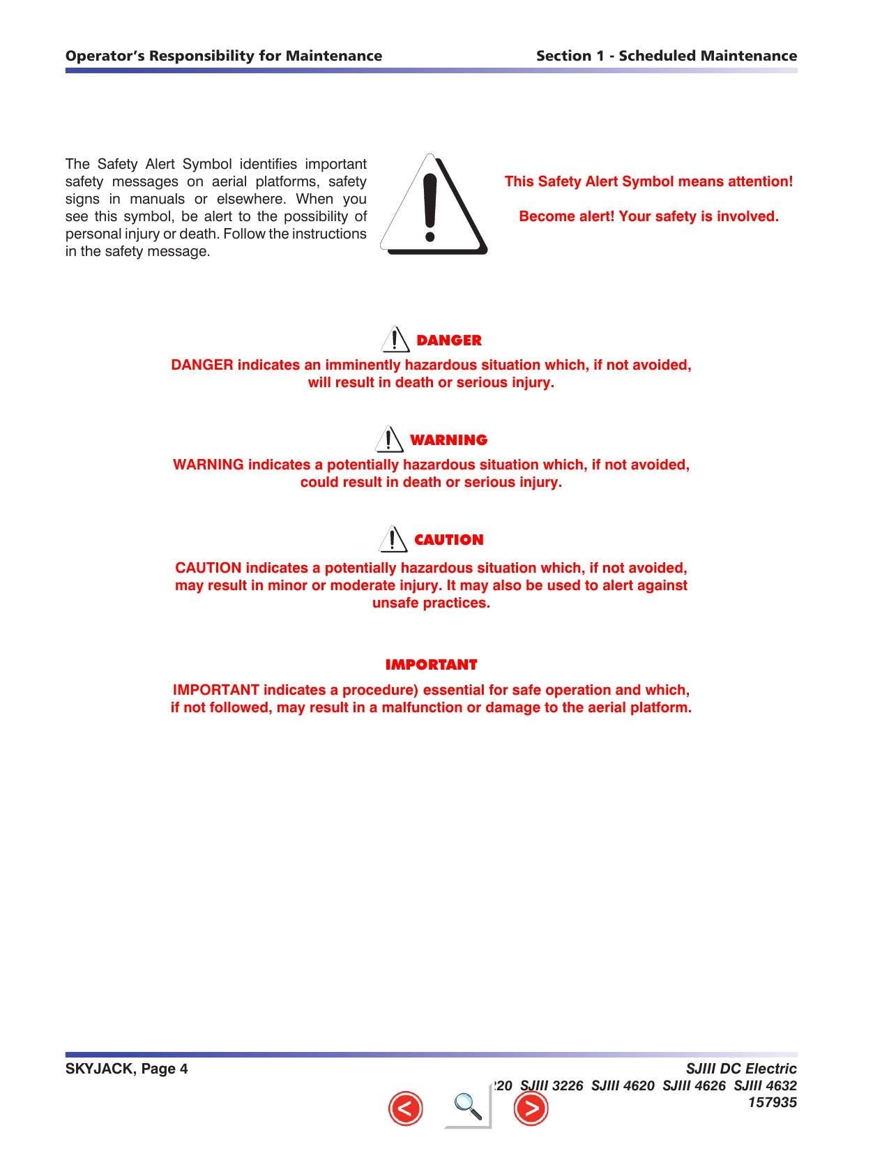 Skyjack SJIII DC Electric Scissors Service Manual | 2013-2017 - sample page 6