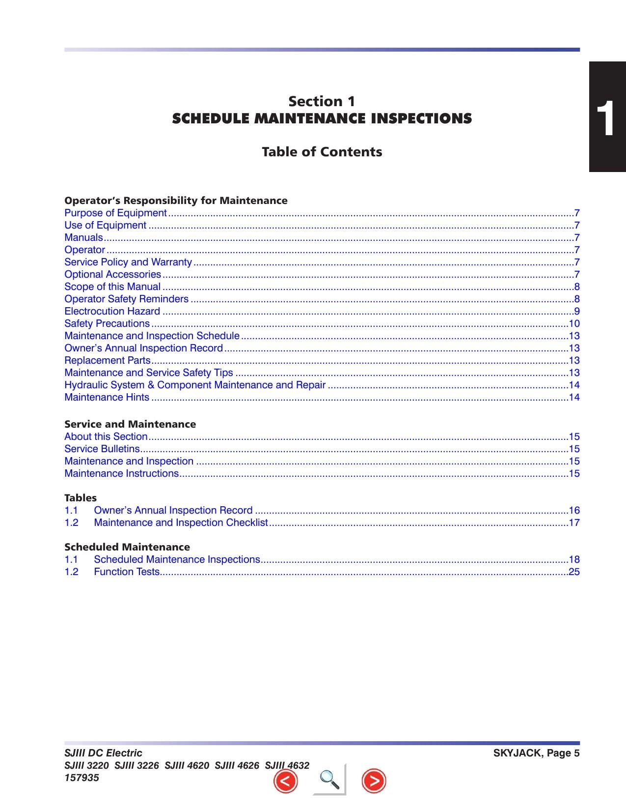 Skyjack SJIII DC Electric Scissors Service Manual | 2013-2017 - sample page 7