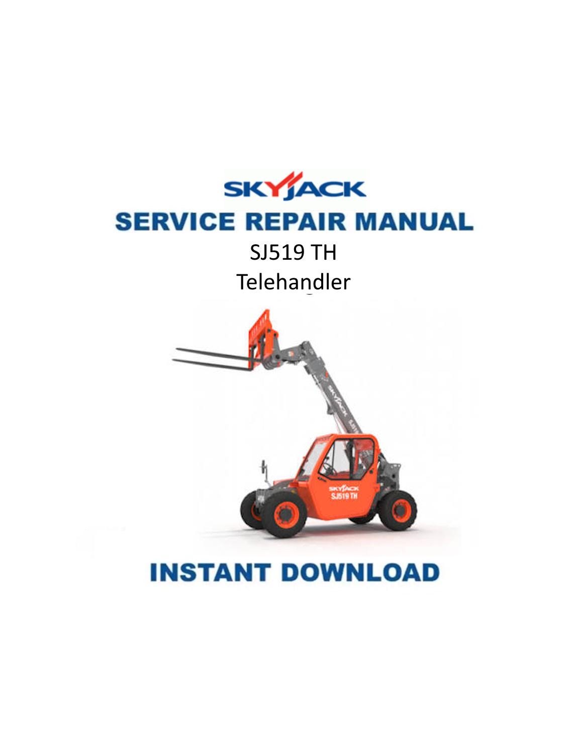Skyjack SJ519 TH Telehandler Service Manual | 2020-2024 - Service Manual PDF Instant Download