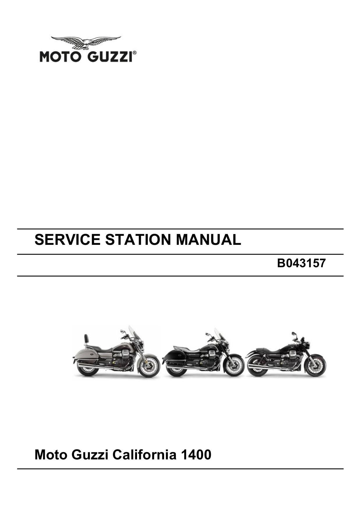 Moto Guzzi California 1400 Motorcycle Service Manual | 2015-2019 - sample page 2
