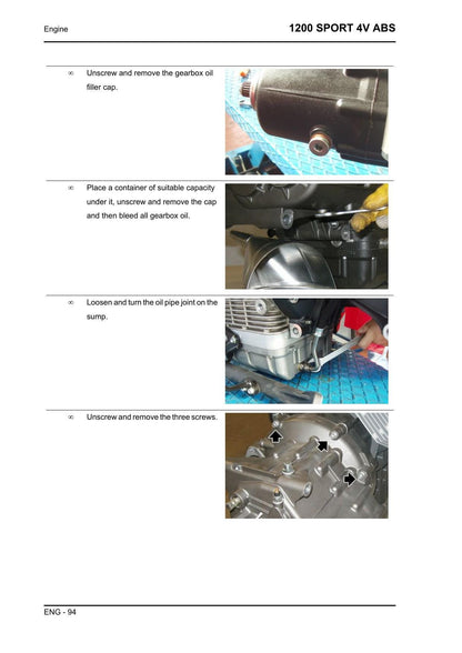 Moto Guzzi 1200 Sport 4V ABS Motorcycle Service Manual | 2008-2012 - sample page 6