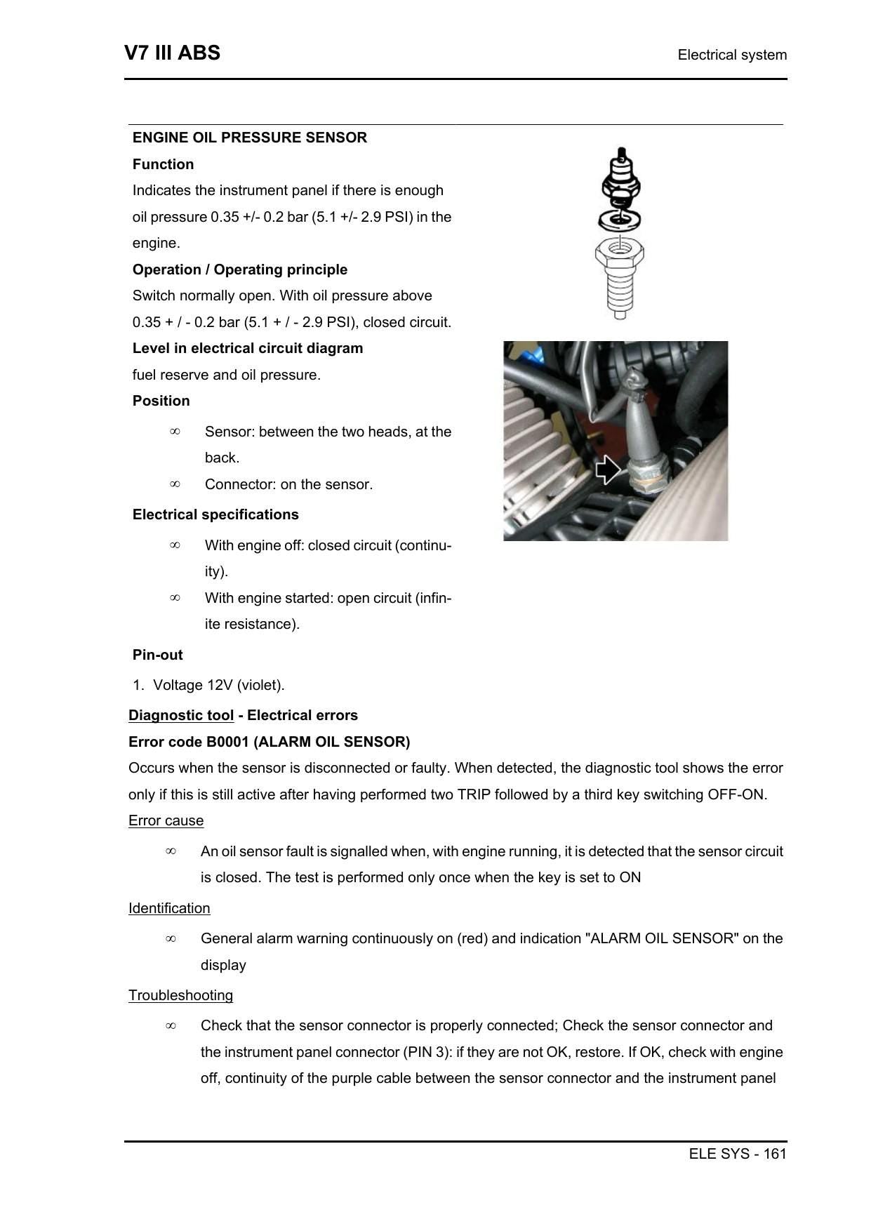 Moto Guzzi V7 III ABS Motorcycle Service Manual | 2022-2026 - sample page 7