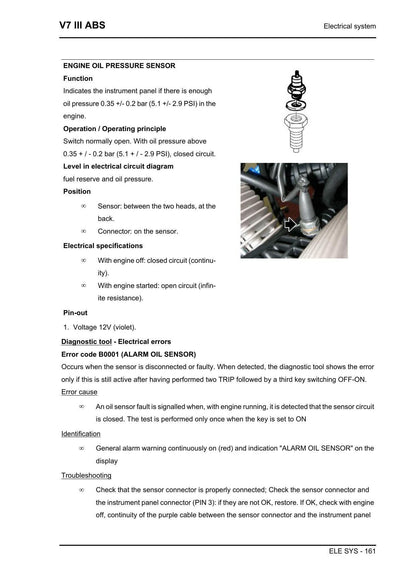 Moto Guzzi V7 III ABS Motorcycle Service Manual | 2022-2026 - sample page 7
