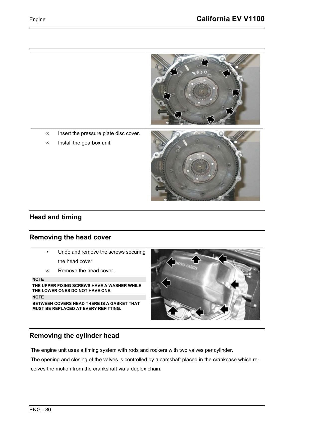 Moto Guzzi California EV V1100 Motorcycle Service Manual | 2000-2004 - sample page 7