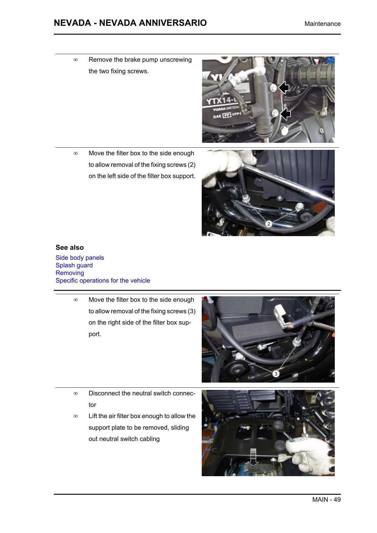 Moto Guzzi Nevada Motorcycle Service Manual | 2012-2016 - sample page 5