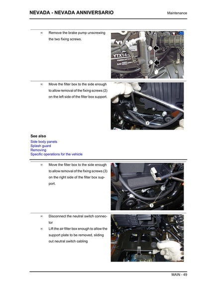 Moto Guzzi Nevada Motorcycle Service Manual | 2012-2016 - sample page 5