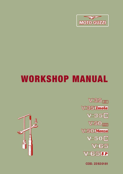 Moto Guzzi V35 V50 V65 Motorcycle Service Manual | 1983-1987 - sample page 2