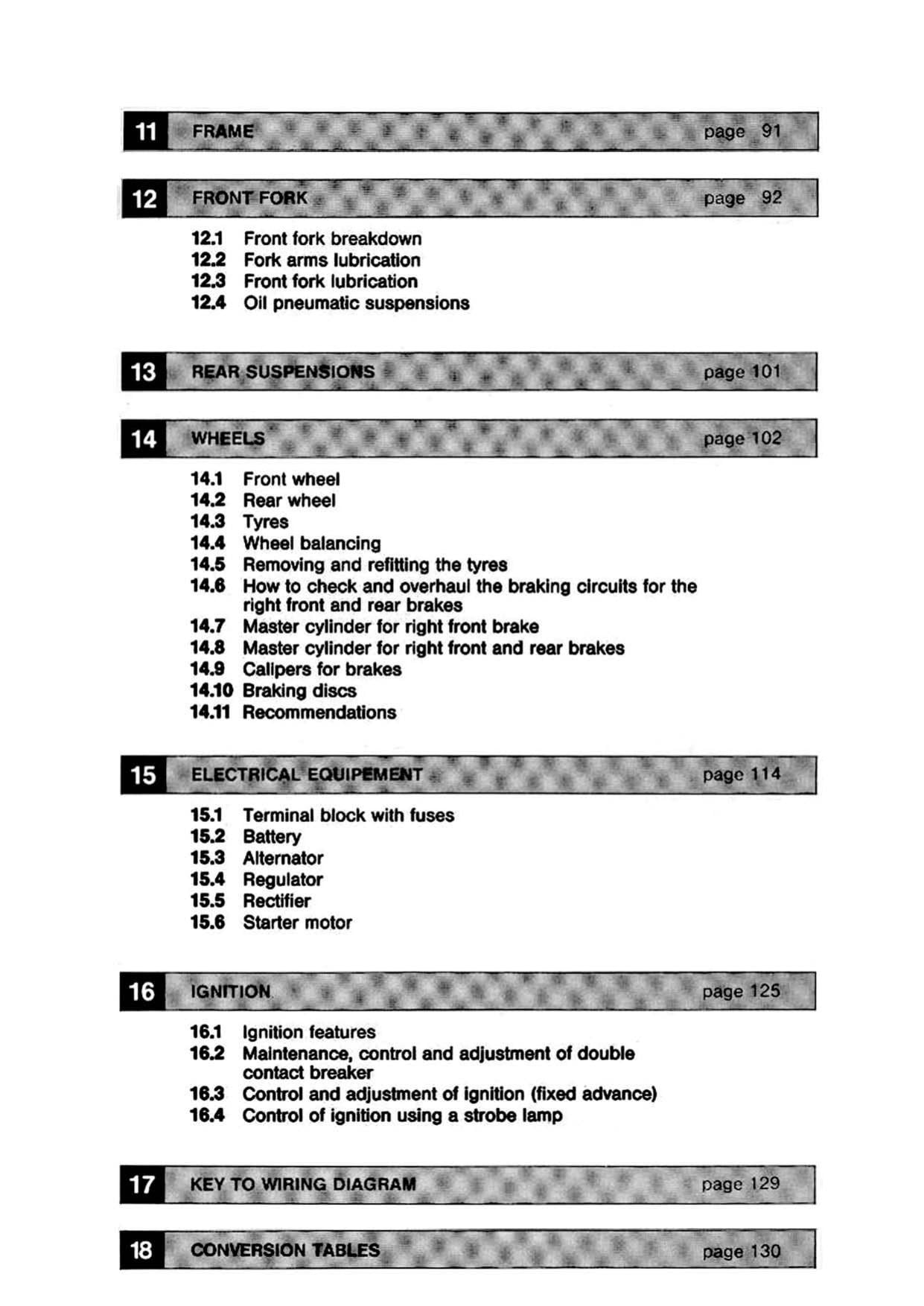 Moto Guzzi V35 V50 V65 Motorcycle Service Manual | 1983-1987 - sample page 5