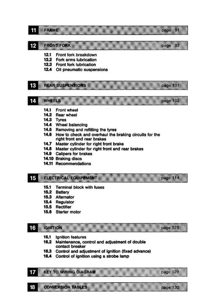 Moto Guzzi V35 V50 V65 Motorcycle Service Manual | 1983-1987 - sample page 5