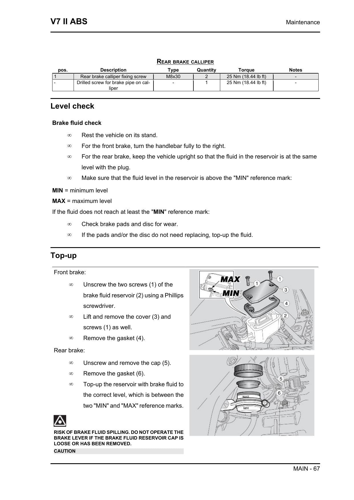 Moto Guzzi V7 II ABS Motorcycle Service Manual | 2016-2020 - sample page 5