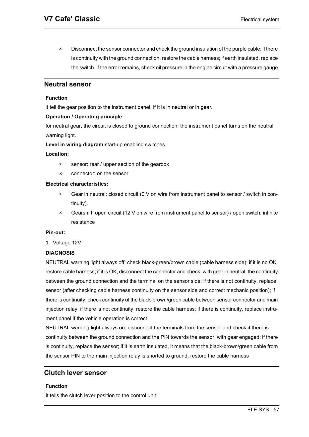 Moto Guzzi V7 Cafe Classic Motorcycle Service Manual | 2009-2013 - sample page 7