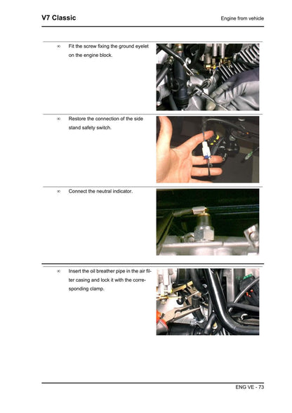 Moto Guzzi V7 Classic Motorcycle Service Manual | 2008-2012 - sample page 4