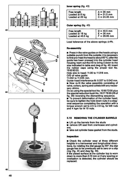 Moto Guzzi V35 V50 V65 Motorcycle Service Manual | 1983-1987 - sample page 10