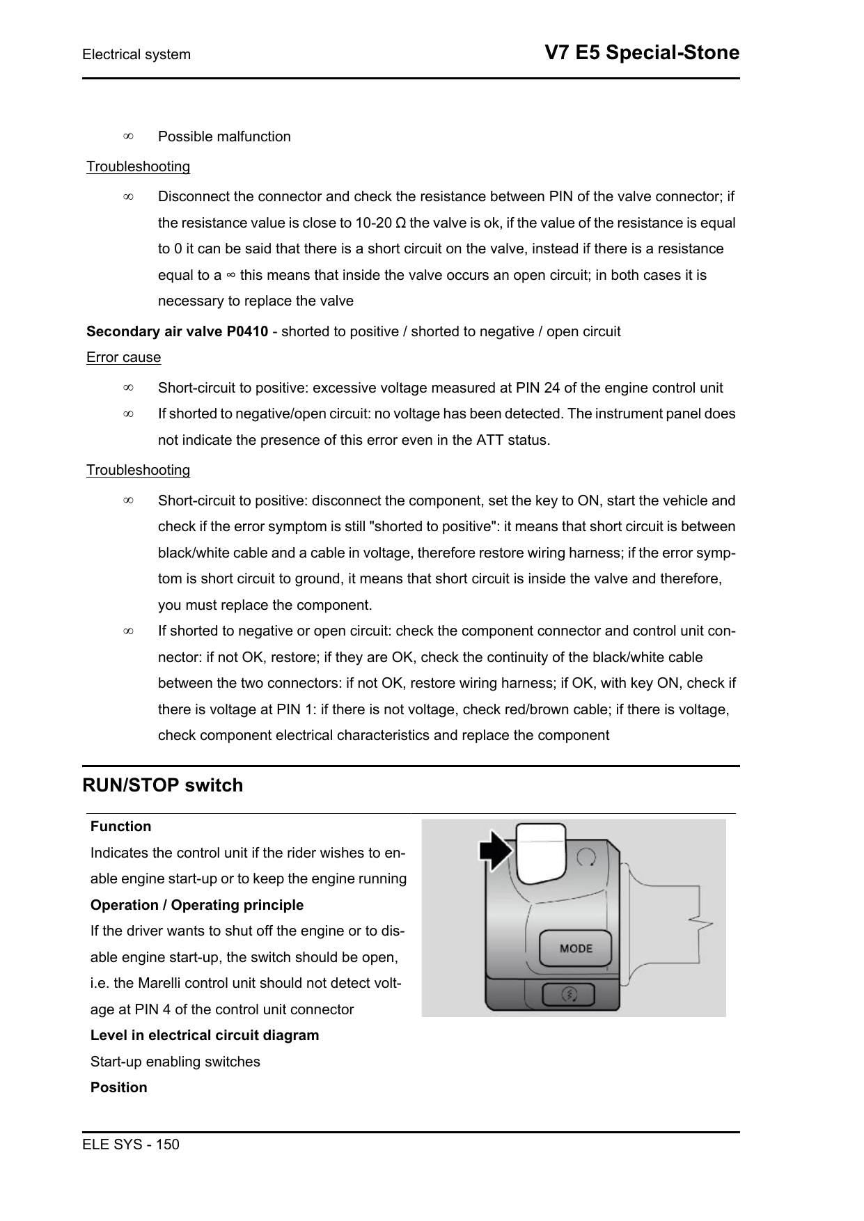 Moto Guzzi V7 E5 Stone Special Motorcycle Service Manual | 2021-2026 - sample page 5
