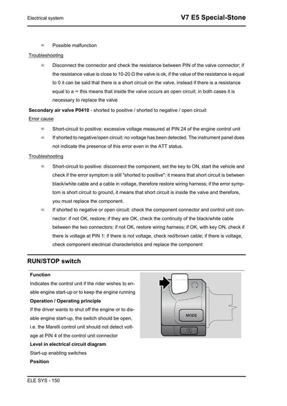 Moto Guzzi V7 E5 Stone Special Motorcycle Service Manual | 2021-2026 - sample page 5