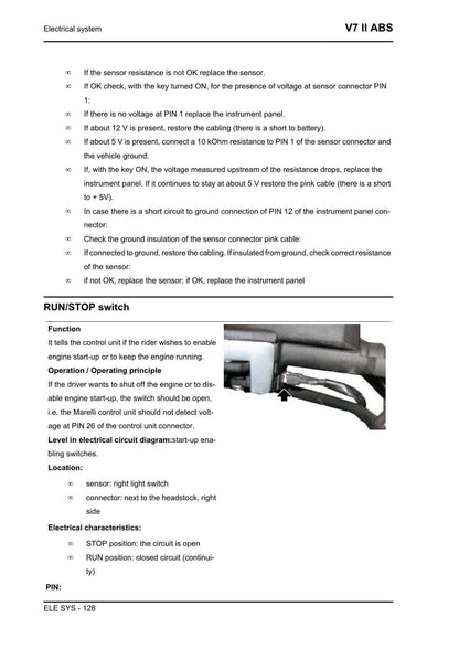 Moto Guzzi V7 II ABS Motorcycle Service Manual | 2016-2020 - sample page 7