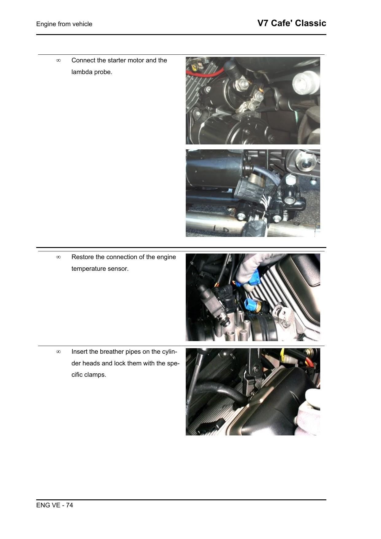 Moto Guzzi V7 Cafe Classic Motorcycle Service Manual | 2009-2013 - sample page 4