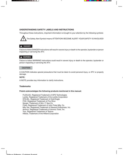 Polaris Sportsman 600 700 ATV Service Manual | 2002-2003 - sample page 3
