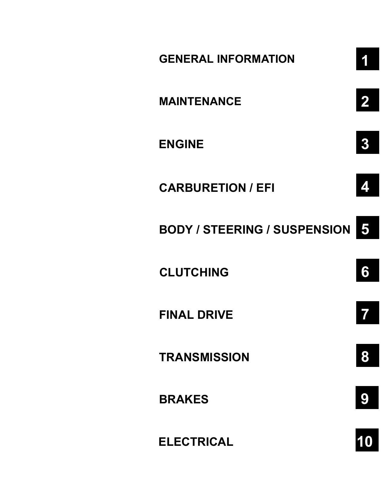 Polaris Ranger 500 UTV Service Manual | 2007-2011 - sample page 3