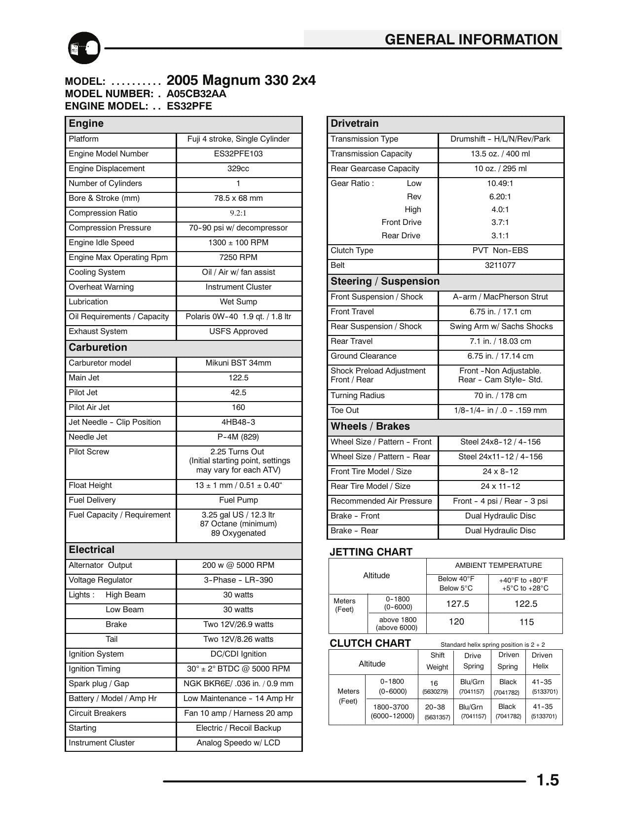 Polaris Magnum 330 ATV Service Manual | 2003-2006 - sample page 7