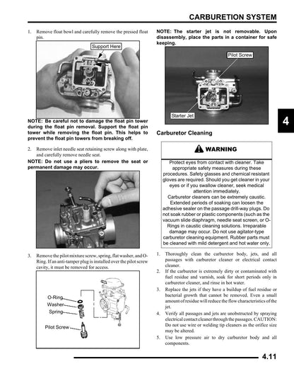 Polaris Ranger 500 UTV Service Manual | 2007-2011 - sample page 10