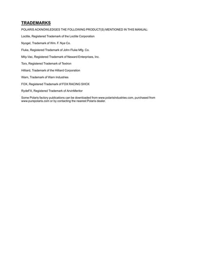 Polaris Brutus UTV Service Manual | 2013-2014 - sample page 9