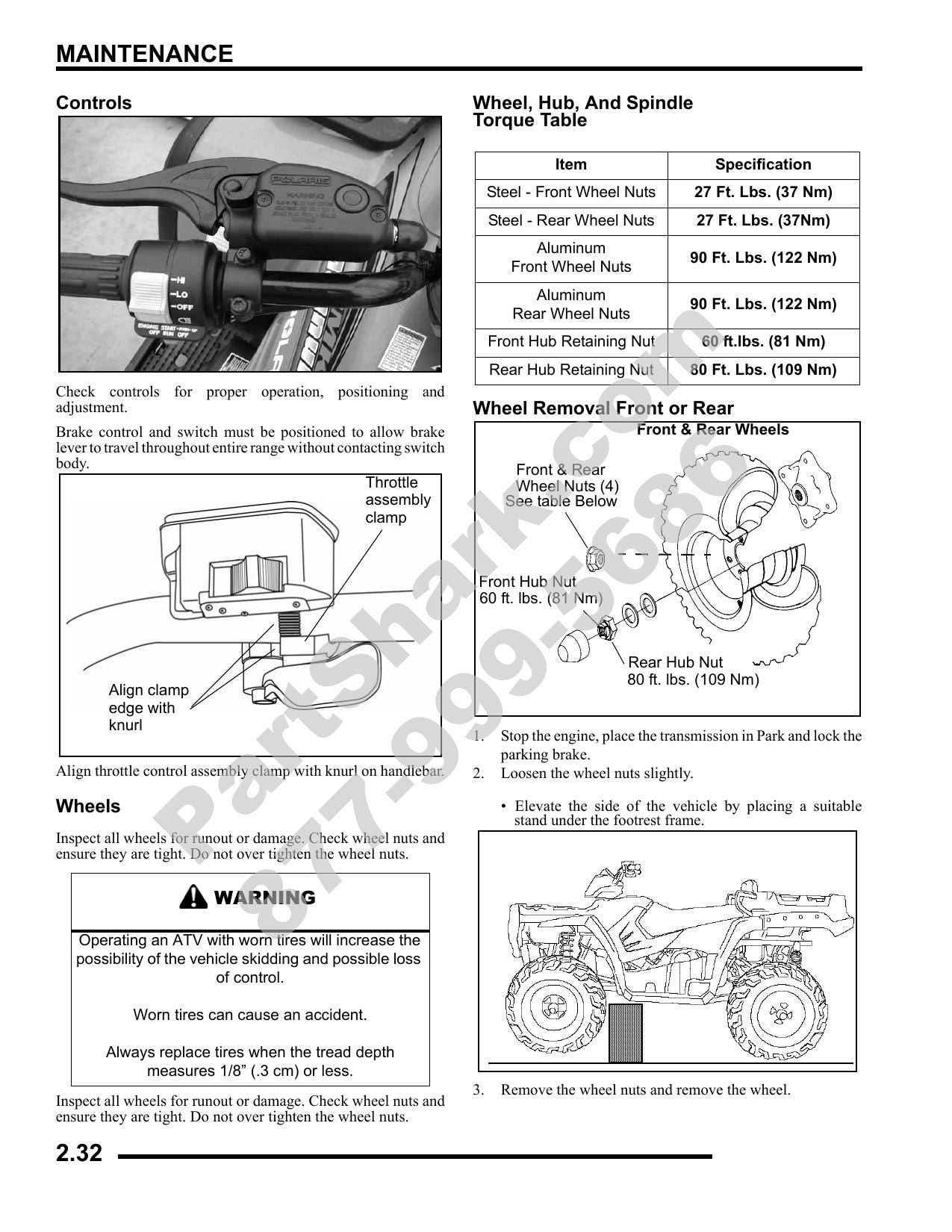 Polaris Sportsman 500 ATV Service Manual | 2009-2013 - sample page 8
