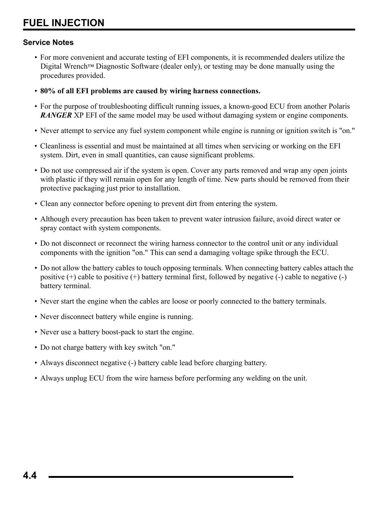 Polaris Ranger XP 700 4X4 6X6 UTV Service Manual | 2009-2013 - sample page 10