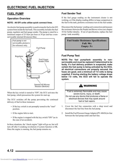 Polaris Ranger 700 4x4 Crew 6x6 UTV Service Manual | 2009-2013 - sample page 8