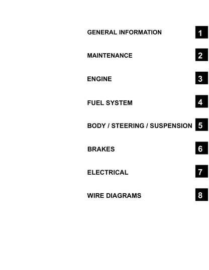 Polaris Outlaw 500 ATV Service Manual | 2006-2007 - sample page 2