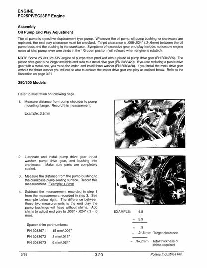 Polaris ATVs Service Manual | 1996-1998 - sample page 4