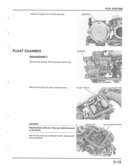 Honda VT750C Shadow ACE Motorcycle Service Manual | 1998-2003 - sample page 4