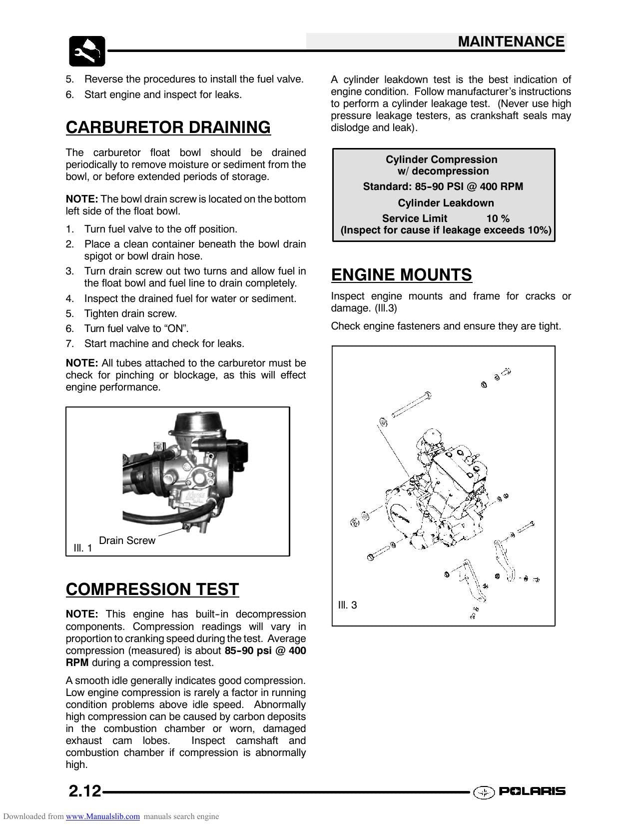 Polaris Predator 500 ATV Service Manual | 2003-2007 - sample page 7