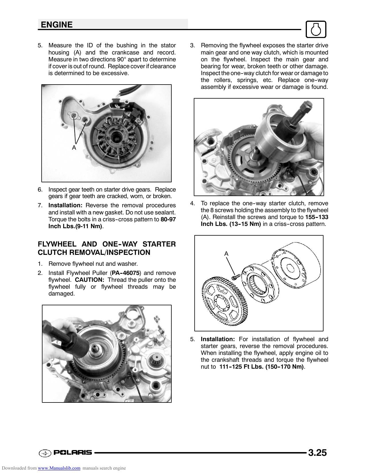 Polaris Predator 500 ATV Service Manual | 2003-2007 - sample page 3