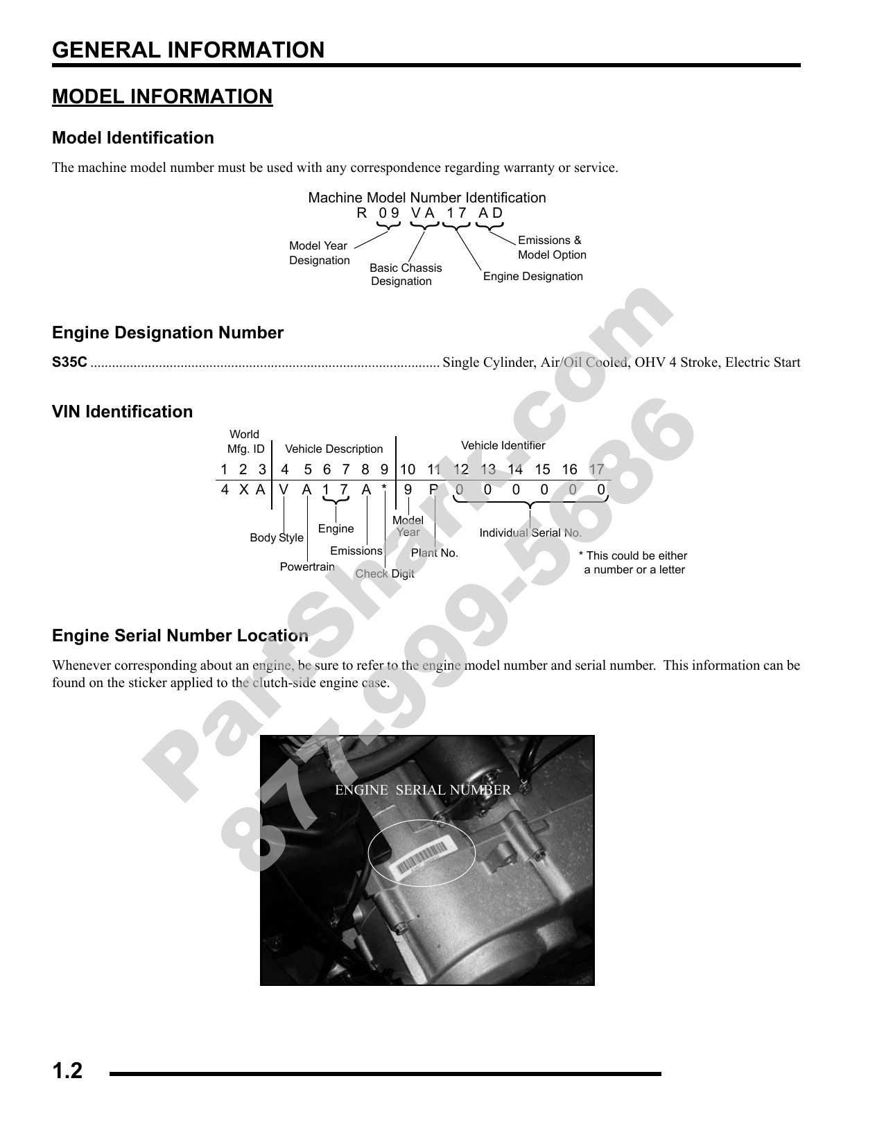 Polaris RZR 170 UTV Service Manual | 2009-2013 - sample page 3