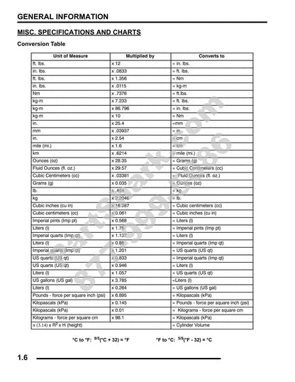 Polaris Ranger 500 4x4 EFI UTV Service Manual | 2009-2013 - sample page 7