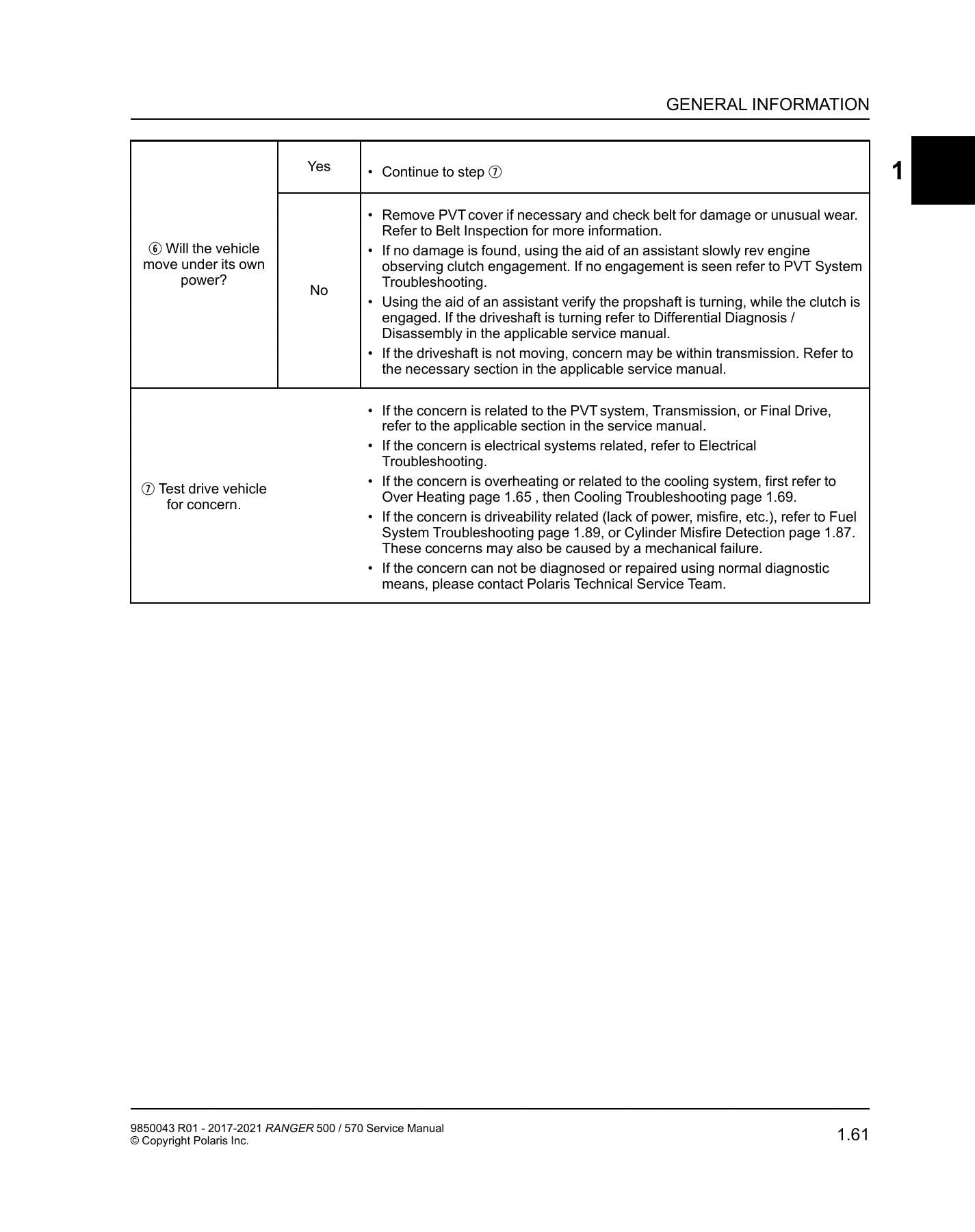 Polaris Ranger 500 570 UTV Service Manual | 2017-2021 - sample page 8