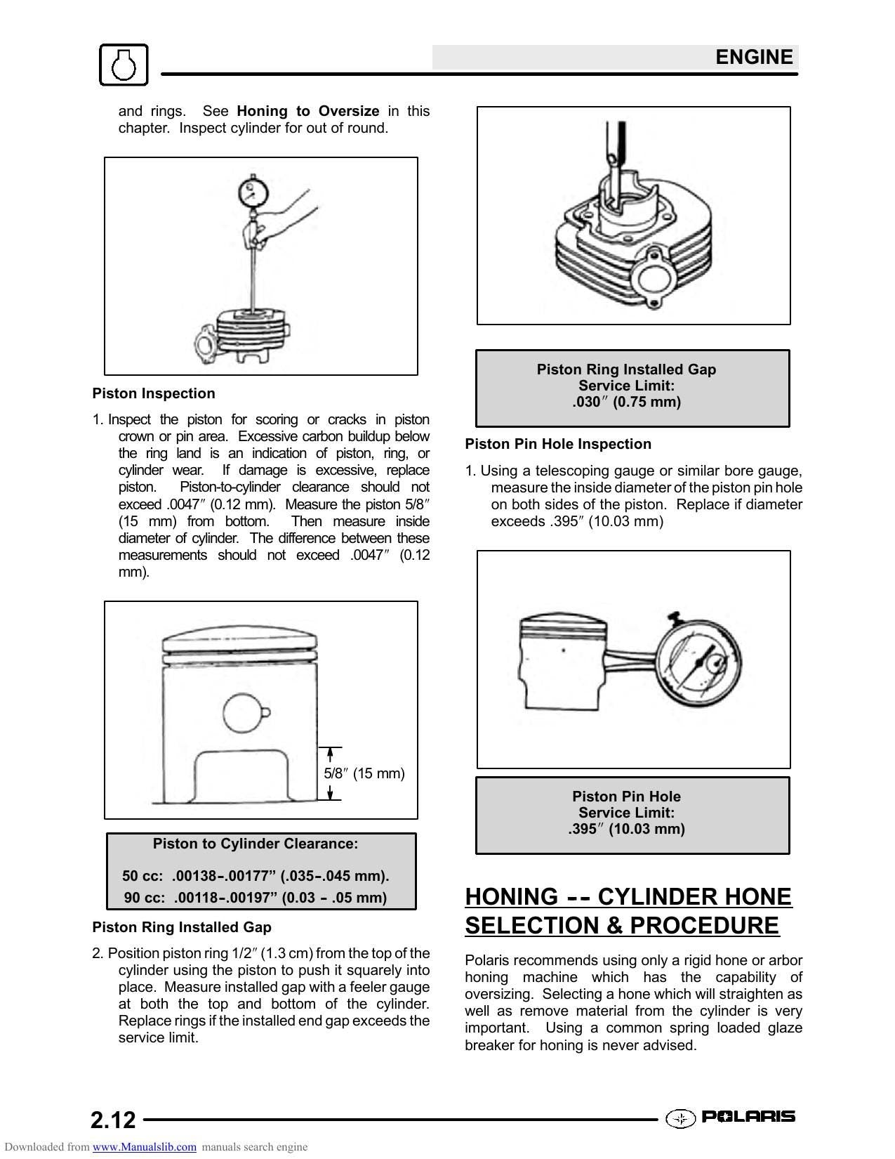 Polaris Youth ATV Scrambler 50 90 Sportsman Predator Service Manual | 2003-2007 - sample page 8