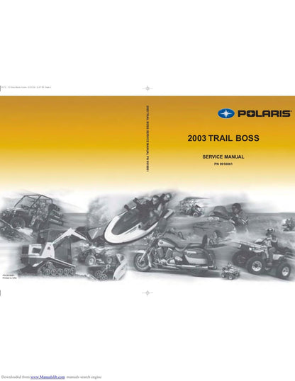 Polaris Trail Boss 330 ATV Service Manual | 2003-2007 - sample page 2