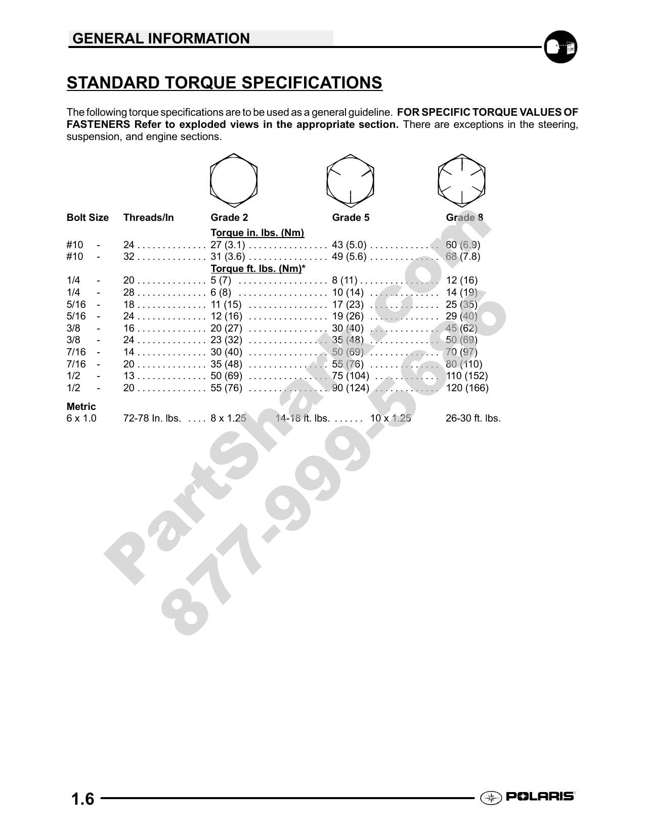 Polaris Scrambler 500 ATV Service Manual | 2009-2013 - sample page 7