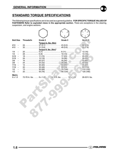 Polaris Scrambler 500 ATV Service Manual | 2009-2013 - sample page 7