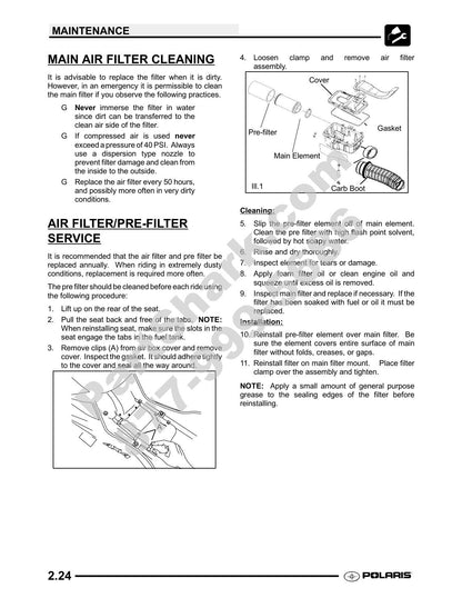 Polaris Scrambler 500 ATV Service Manual | 2009-2013 - sample page 8