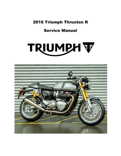 Triumph Thruxton R Motorcycle Service Manual | 2016-2020 - sample page 1