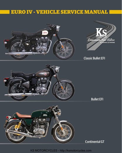 Royal Enfield Bullet Continental GT Motorcycle Service Manual | 2017-2021 - sample page 2