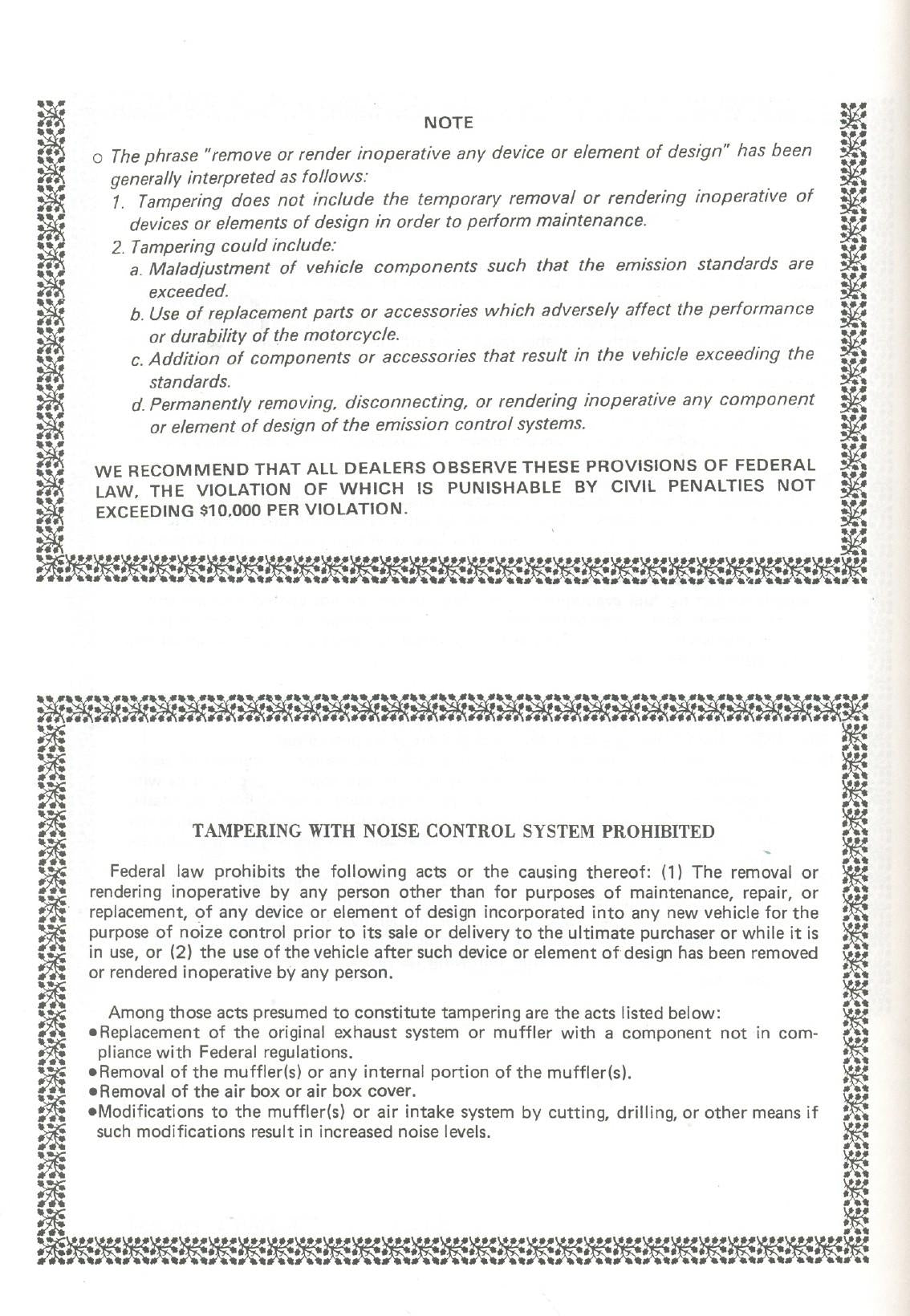 Kawasaki KLR250 Motorcycle Service Manual | 1984-2004 - sample page 7