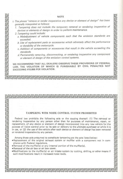 Kawasaki KLR250 Motorcycle Service Manual | 1984-2004 - sample page 7